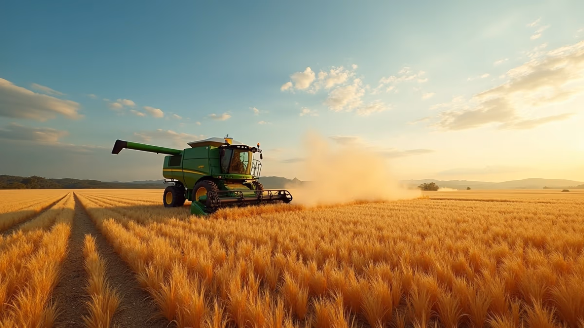 Conab entrega colheitadeira a Vianópolis pelo Arroz da Gente
